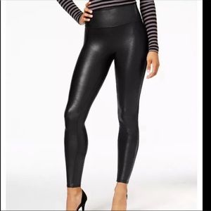 SPANX Black Shiny Leggings